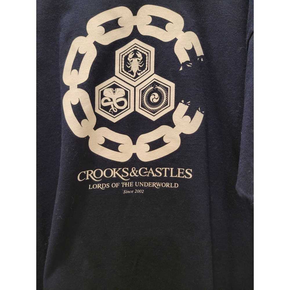 Crooks & Castles Navy Chain Link T-Shirt Size XL - image 2