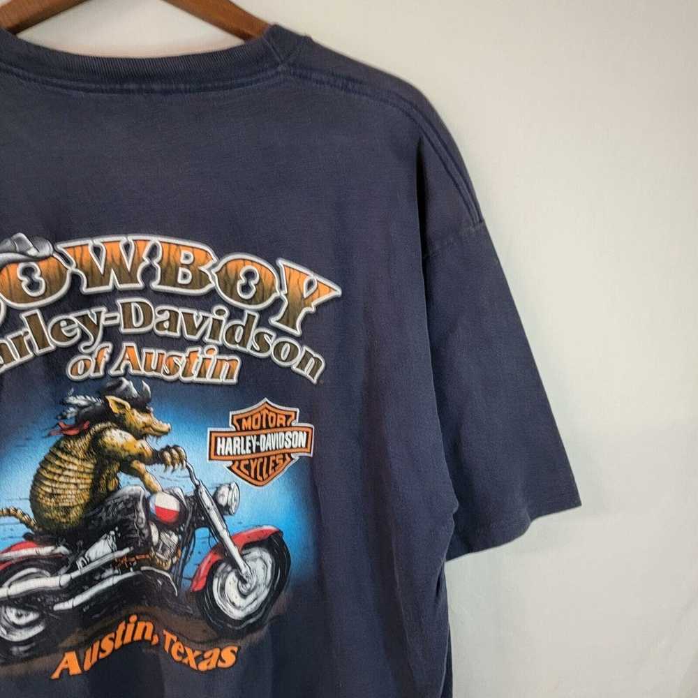 Vintage Harley Davidson T-Shirt Mens Black Single… - image 11