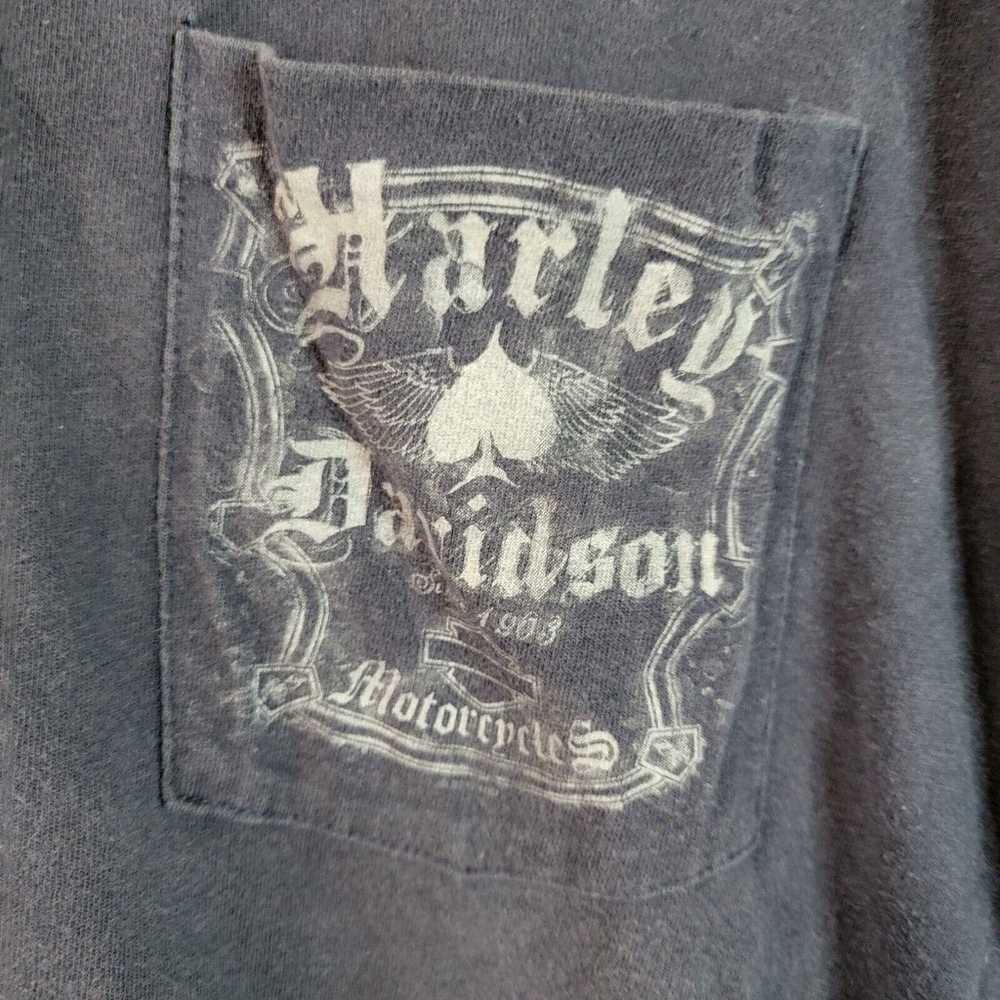 Vintage Harley Davidson T-Shirt Mens Black Single… - image 2