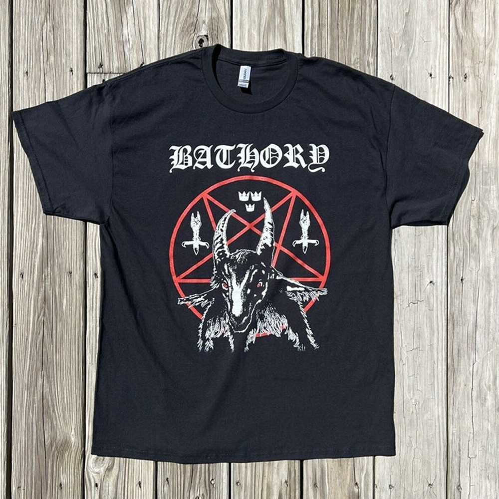 Bathory Black T Shirt Adult Mens Size XL Death Me… - image 2