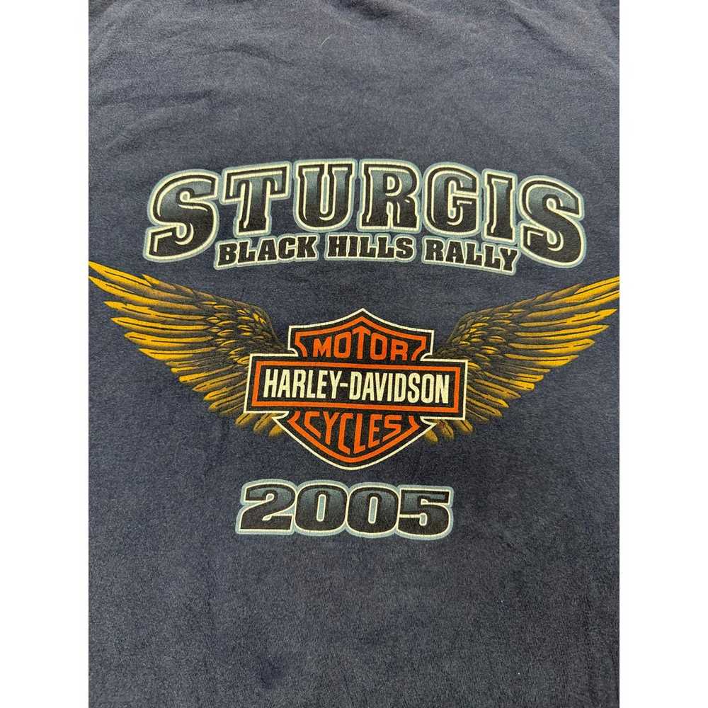 Vintage Sturgis X Harley Davidson Biker Logo Tee(… - image 5