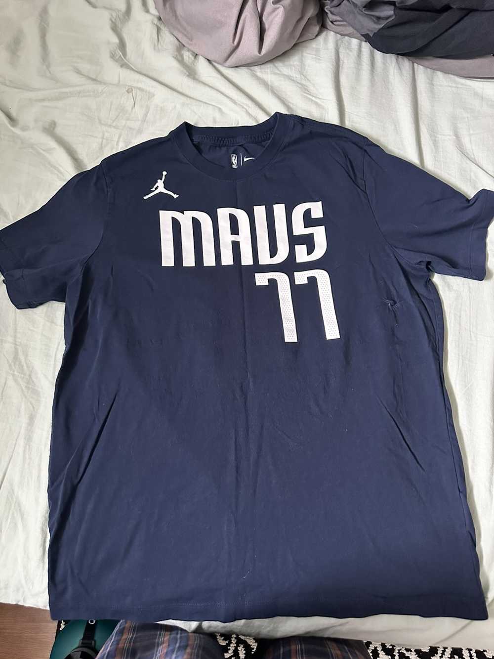 NBA Luka Doncic Dallas Mavericks Jumpman navy t s… - image 2