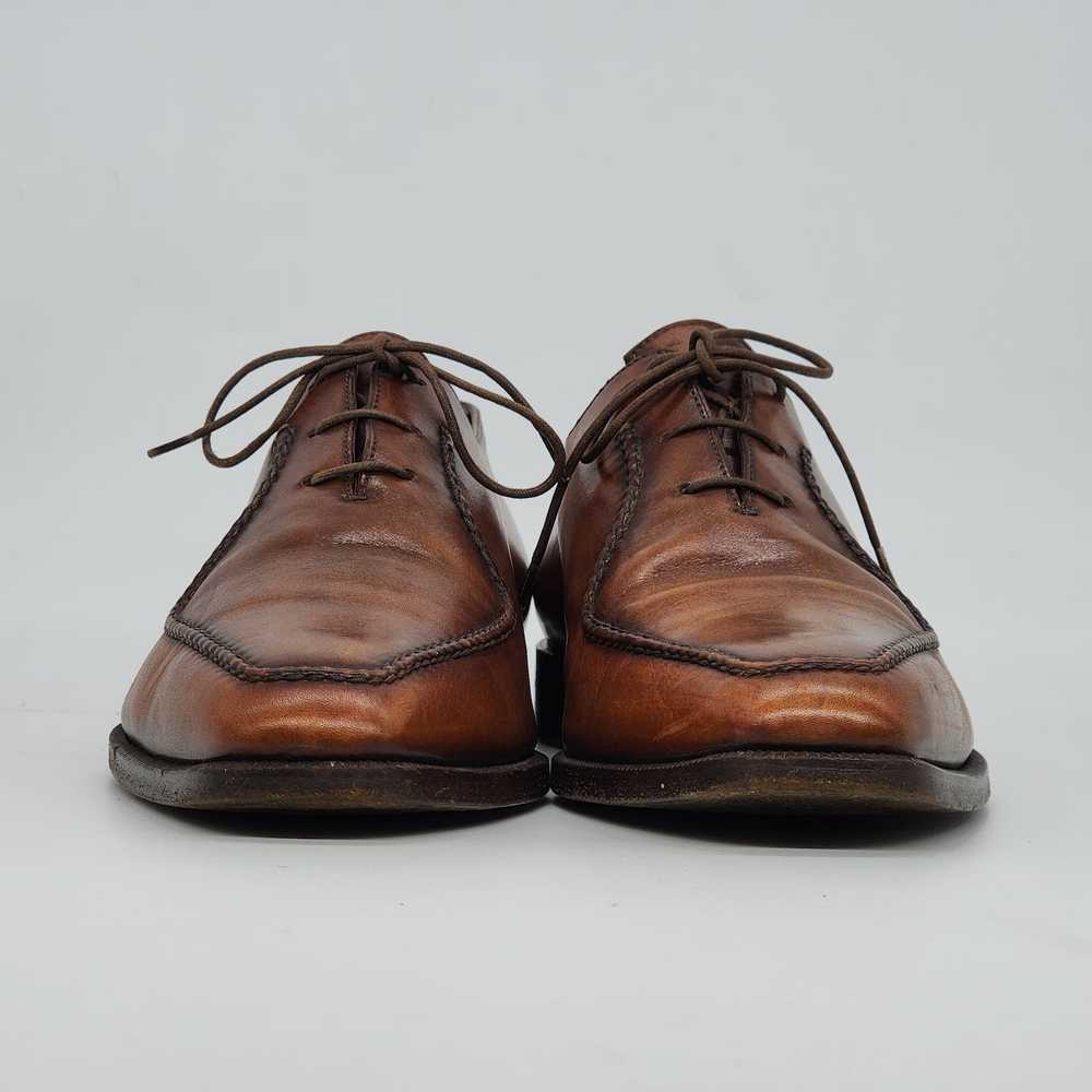Berluti Berluti - Stitched Detail Leather Oxford … - image 2