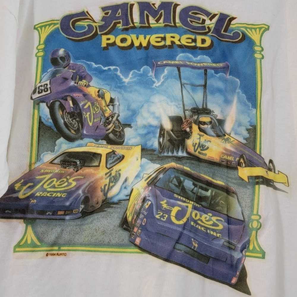 Vintage 1994 Camel thunder racing nascar shirt - image 3