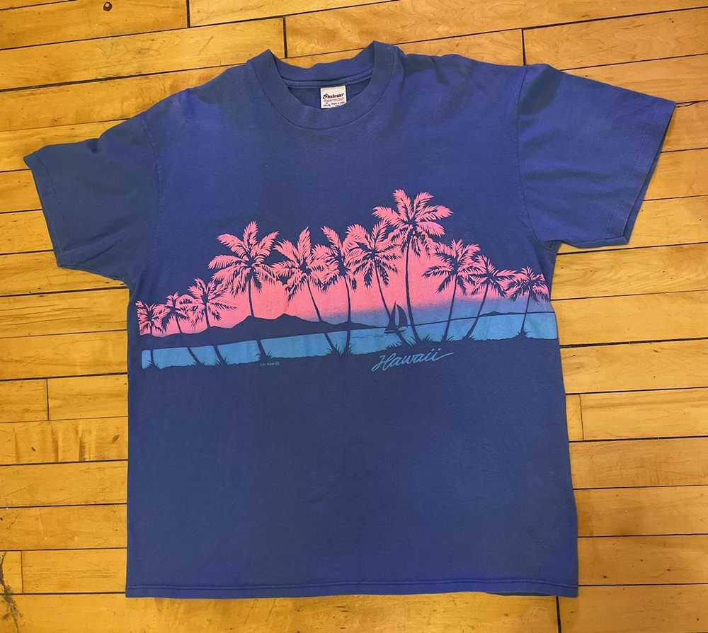 Kai Nani Hawaiian Shirt × Made In Usa × Vintage V… - image 1