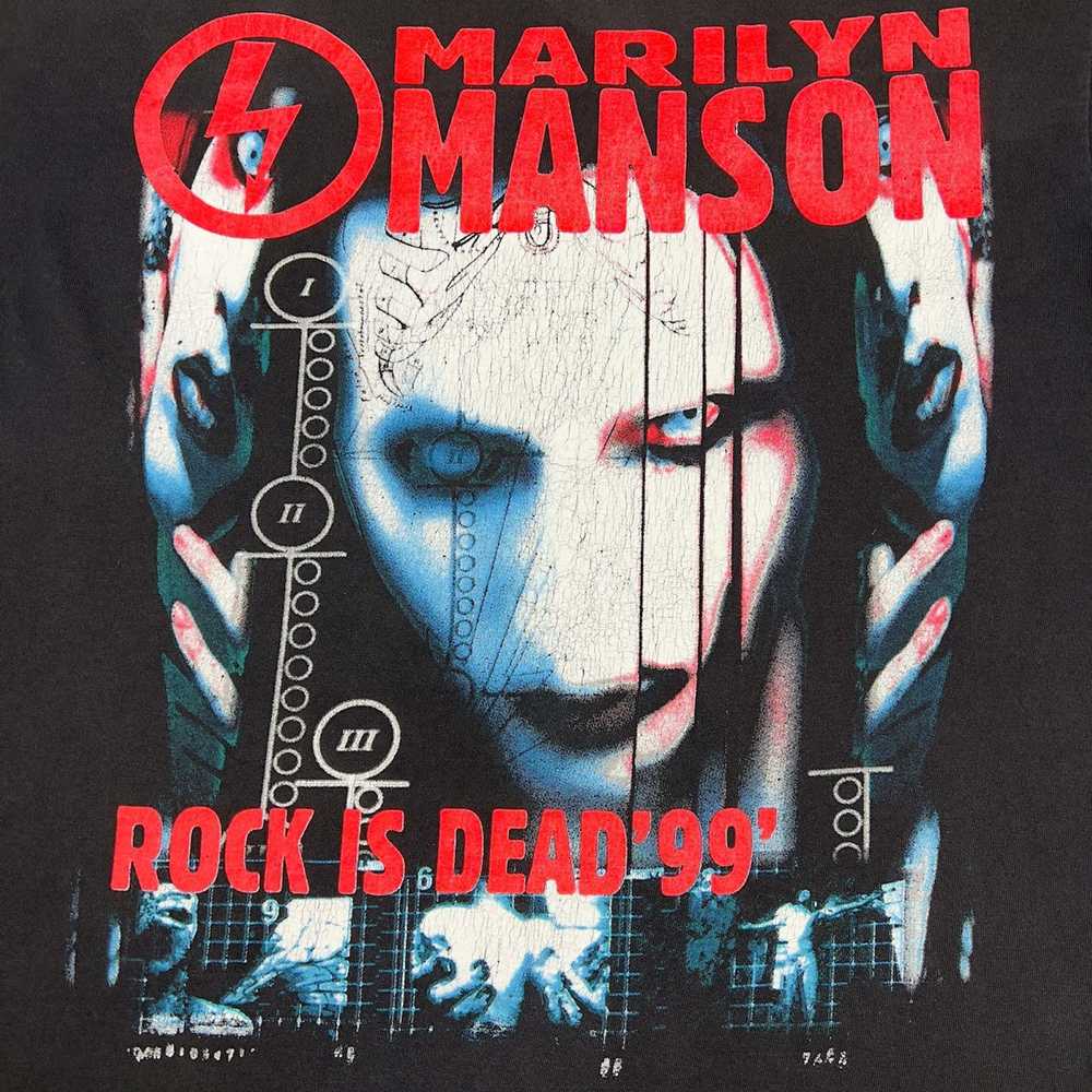 Band Tees × Vintage 1999 Vintage Marilyn Manson R… - image 2