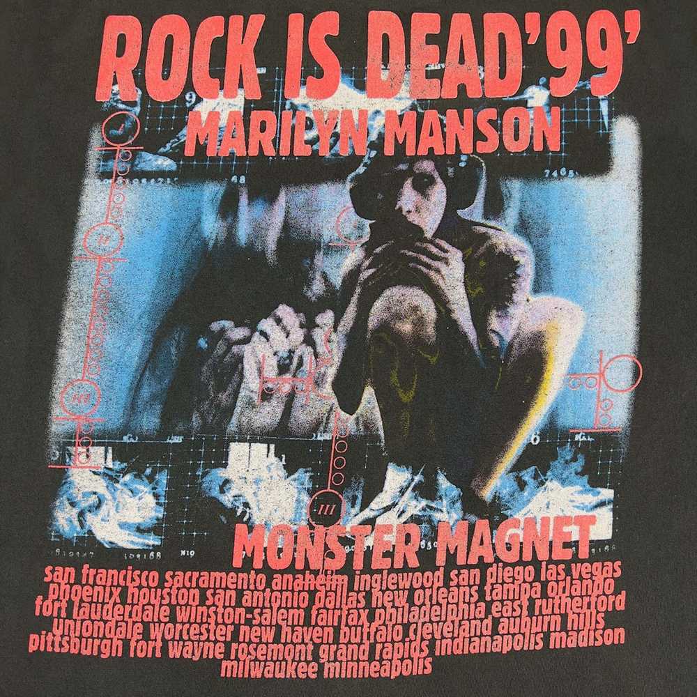 Band Tees × Vintage 1999 Vintage Marilyn Manson R… - image 8