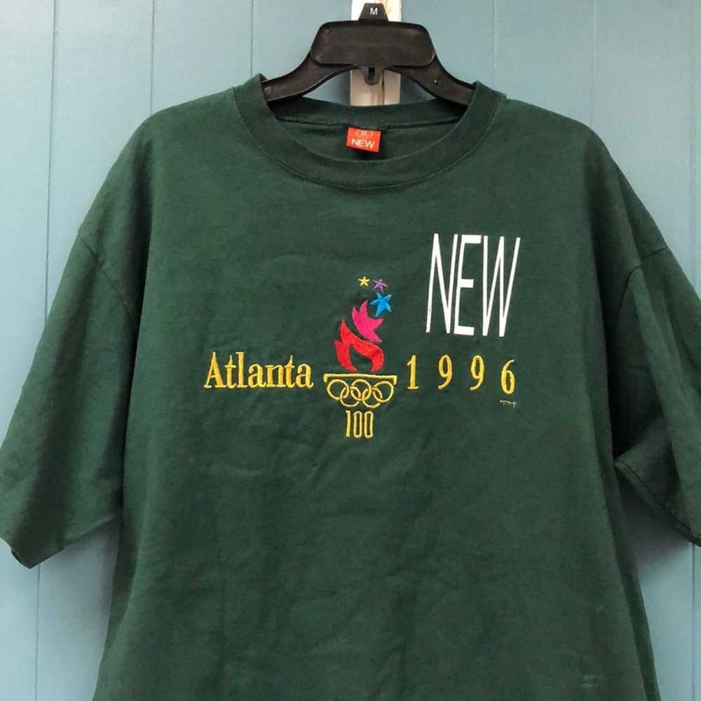 Atlanta 1996 Olympics embroiders on hunter green … - image 2