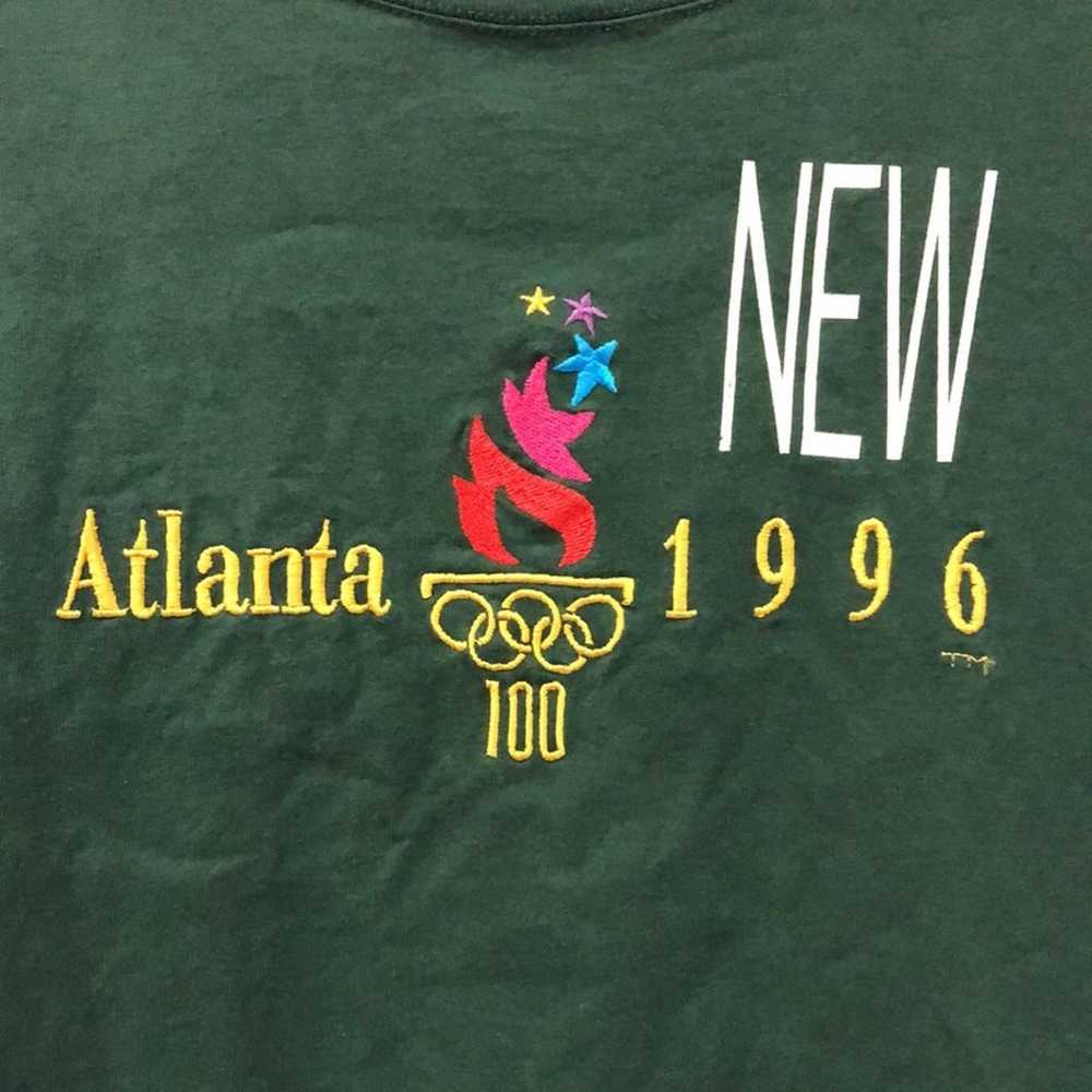 Atlanta 1996 Olympics embroiders on hunter green … - image 3