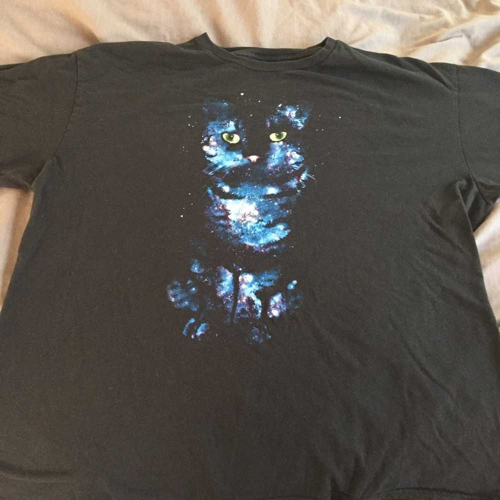 Outer Space Kitty Cat T-shirt XL - image 2
