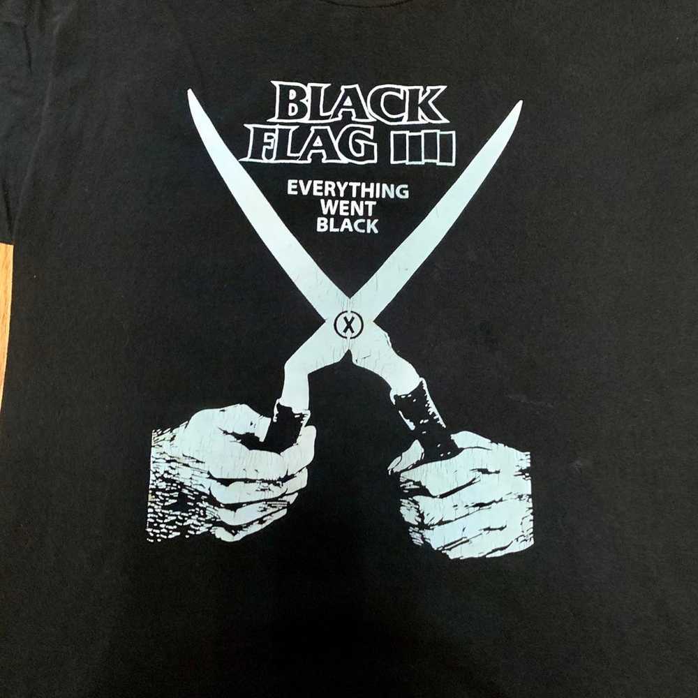Vintage Men’s XL Black Flag EVERYTHING WENT BLACK… - image 4