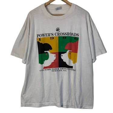 Vintage 90's Power's Crossroads Festival T-shirt - image 1