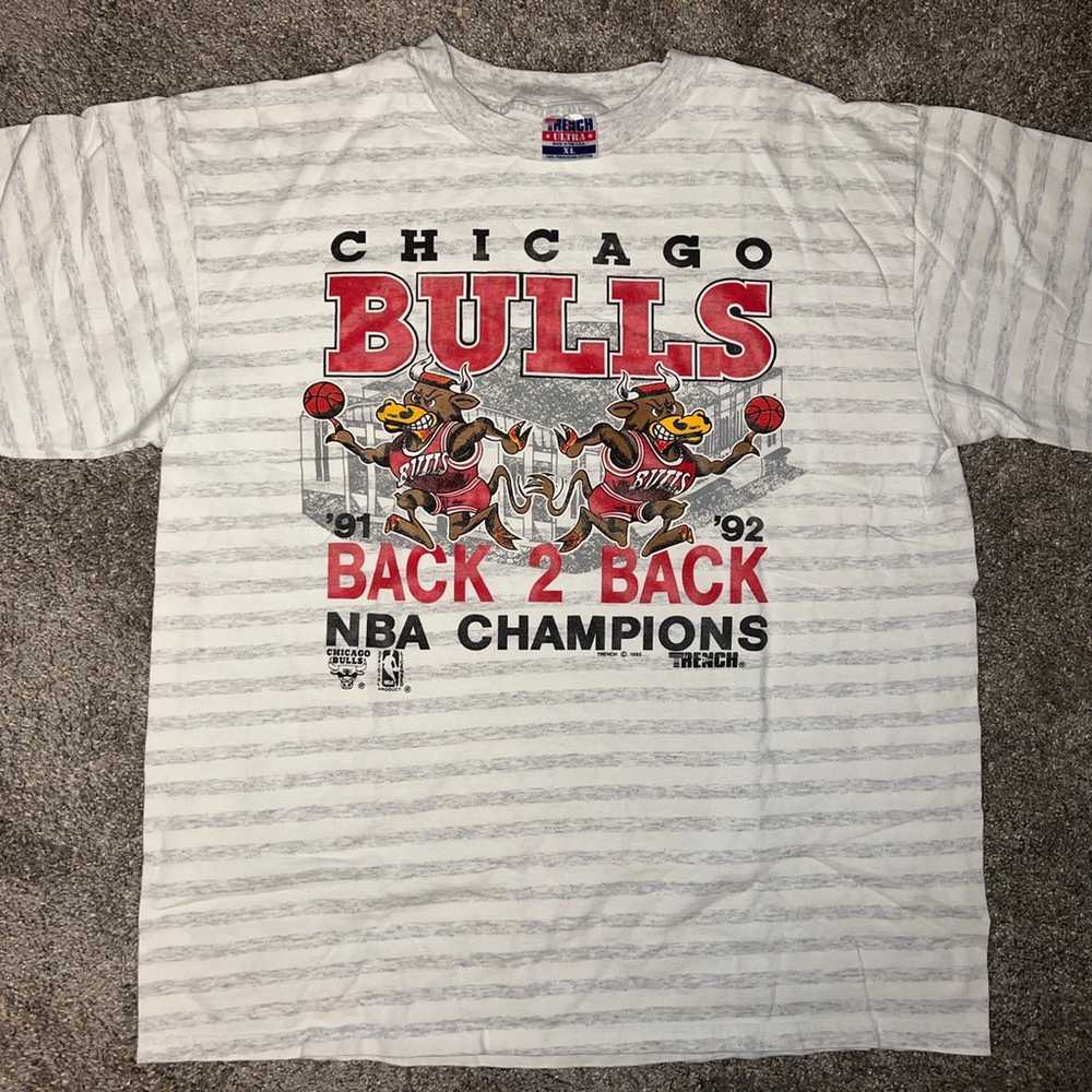 Vintage Chicago Bulls Back 2 Back 91/92 Champions… - image 1