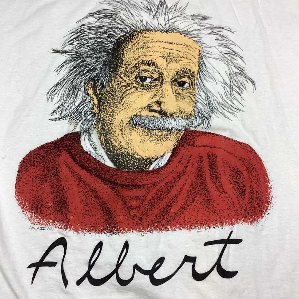 Vintage Albert Einstein 80s single stitch T-shirt - image 2