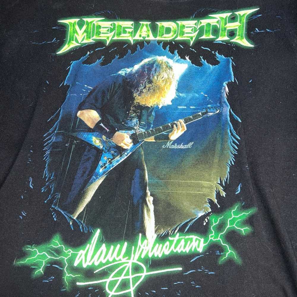 Megadeth Tour 2009 Black Graphic T-Shirt Mens Siz… - image 4