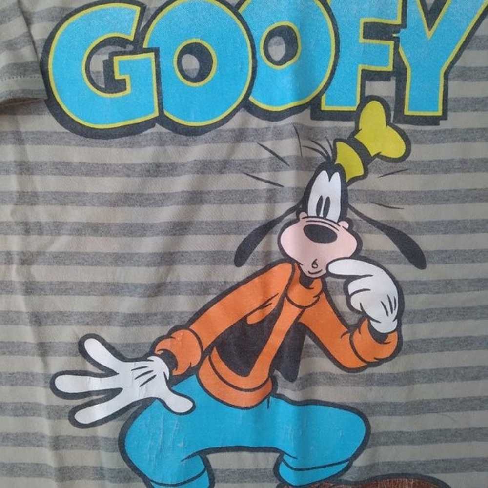 Vintage Disney Goofy Striped T-Shirt - image 1