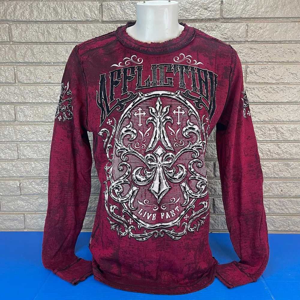 Affliction Men’s Reversible Long Sleeve Shirt Ame… - image 2