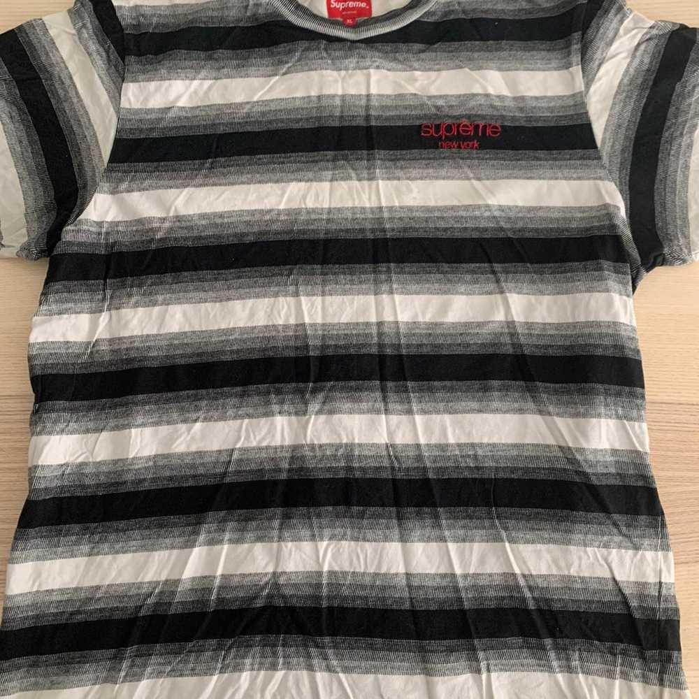 Supreme SS18 gradient striped top shirt - image 1