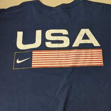 Vintage Nike USA Flag Embroidered Swoosh Shirt