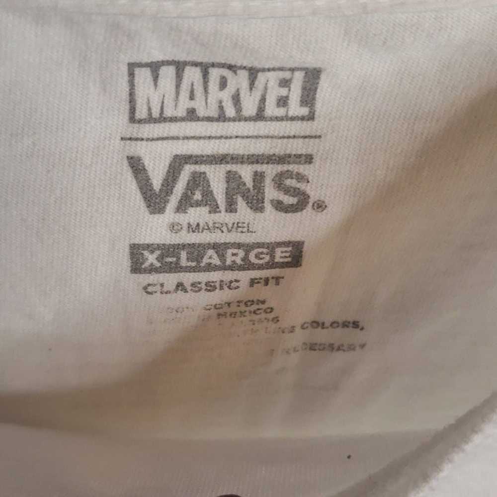 Marvel × Vans XL White Long Sleeve Tee Shirt w/Ma… - image 4