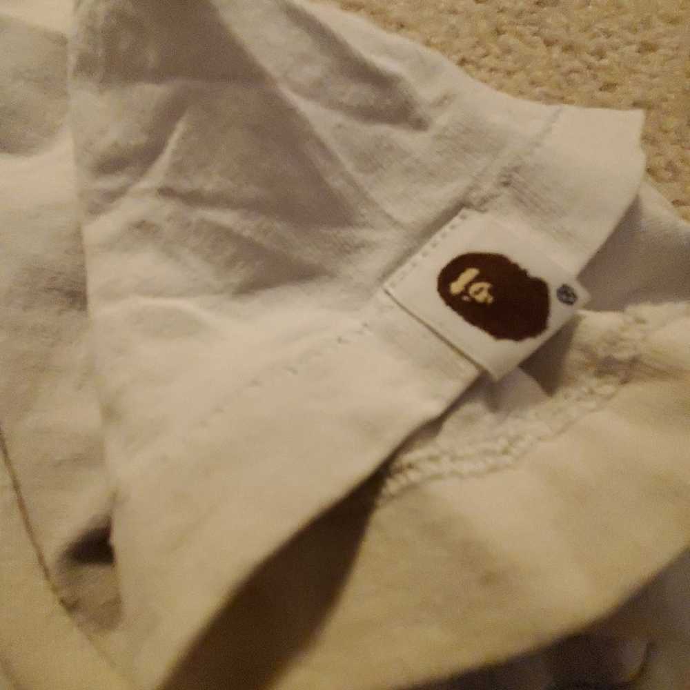 A Bathing Ape tee white szXL pre-owned - image 4