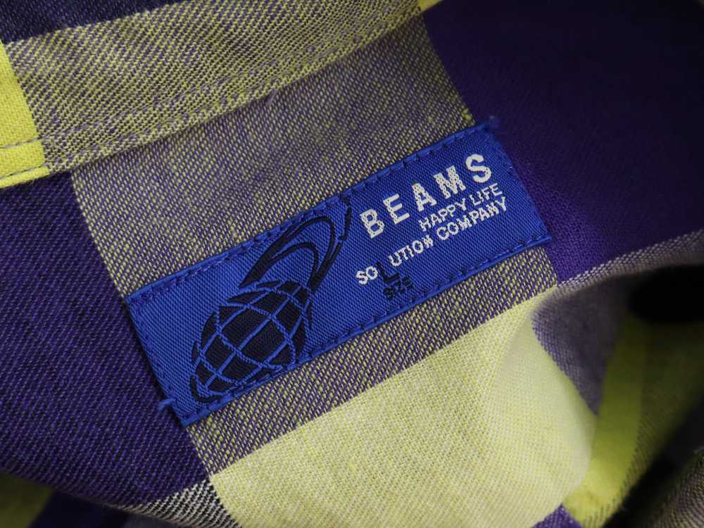 Beams Plus BEAMS Plaid Single Pocket Button Up Sh… - image 10