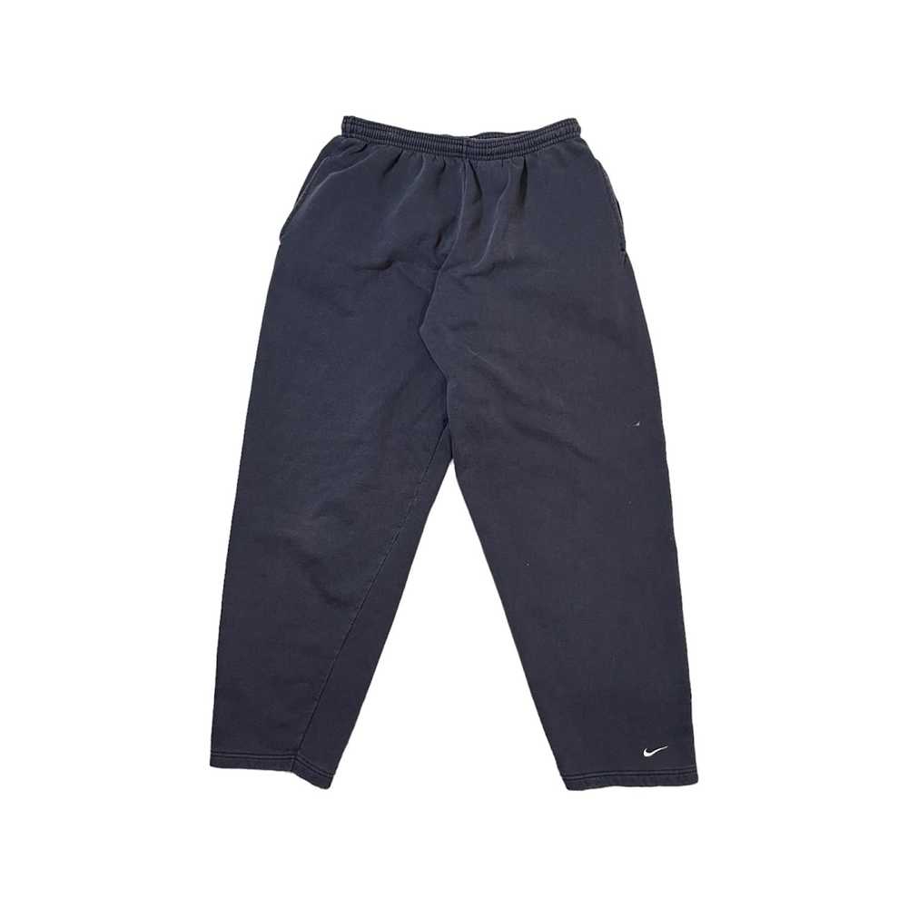 Nike × Vintage Y2K Nike Navy Blue Sweatpants Ankl… - image 1