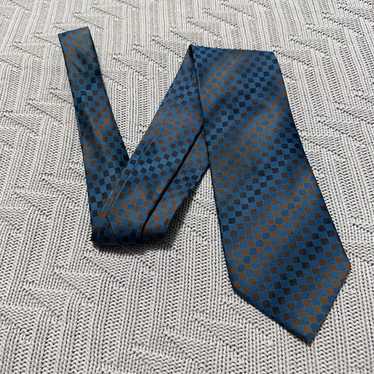 Canali Canali brown and blue ombre abstract strip… - image 1