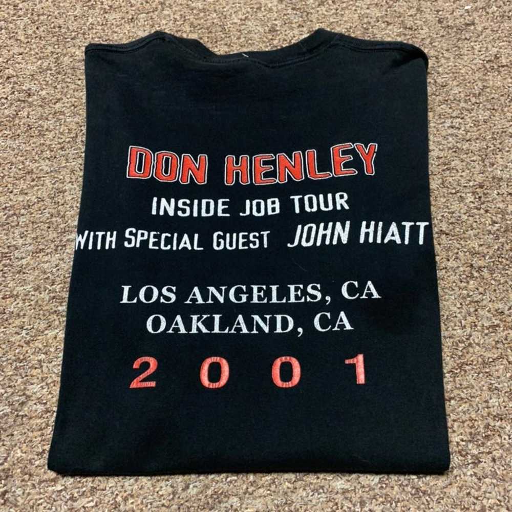 Vintage 2001 don henley promo band tour t shirt e… - image 3