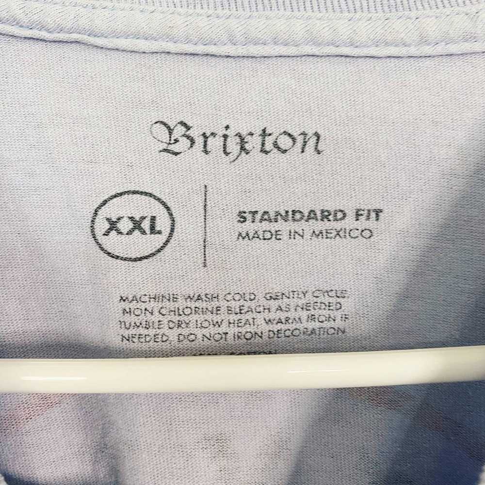 Brixton Supply Light Blue Graphic Tee Shirt CREST… - image 4