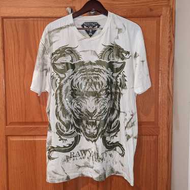 Vintage Y2K rawyalty black label T Shirt Men size… - image 1