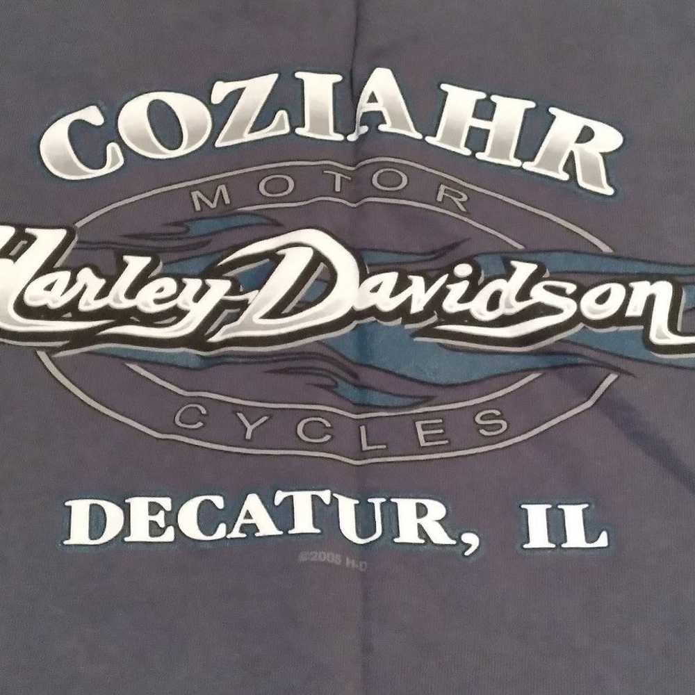 Harley Davidson T shirt 2XL, 2005, Decatur IL - image 6