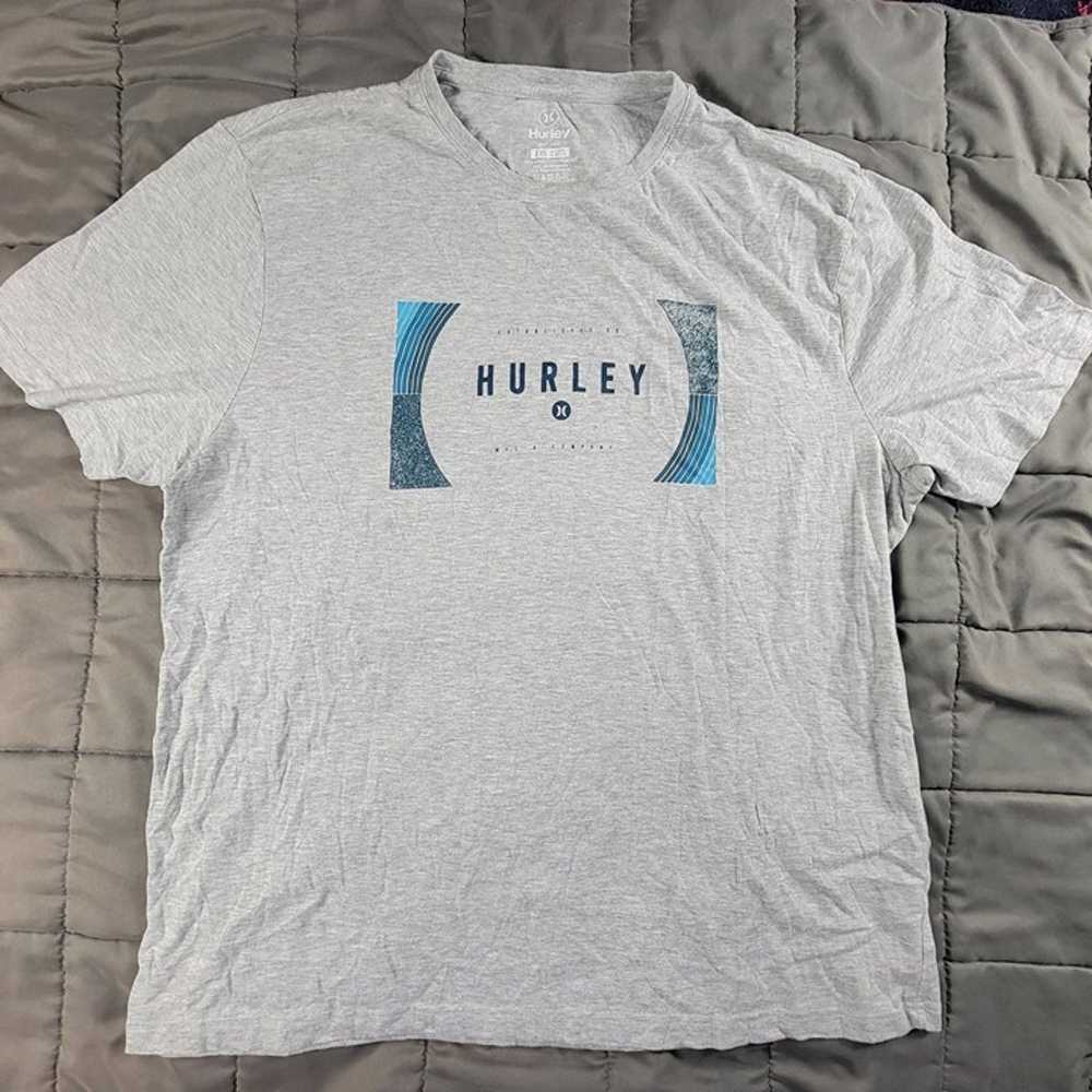 Hurley Mens 2XL Gray Shirt Short Sleeve Casual Co… - image 1