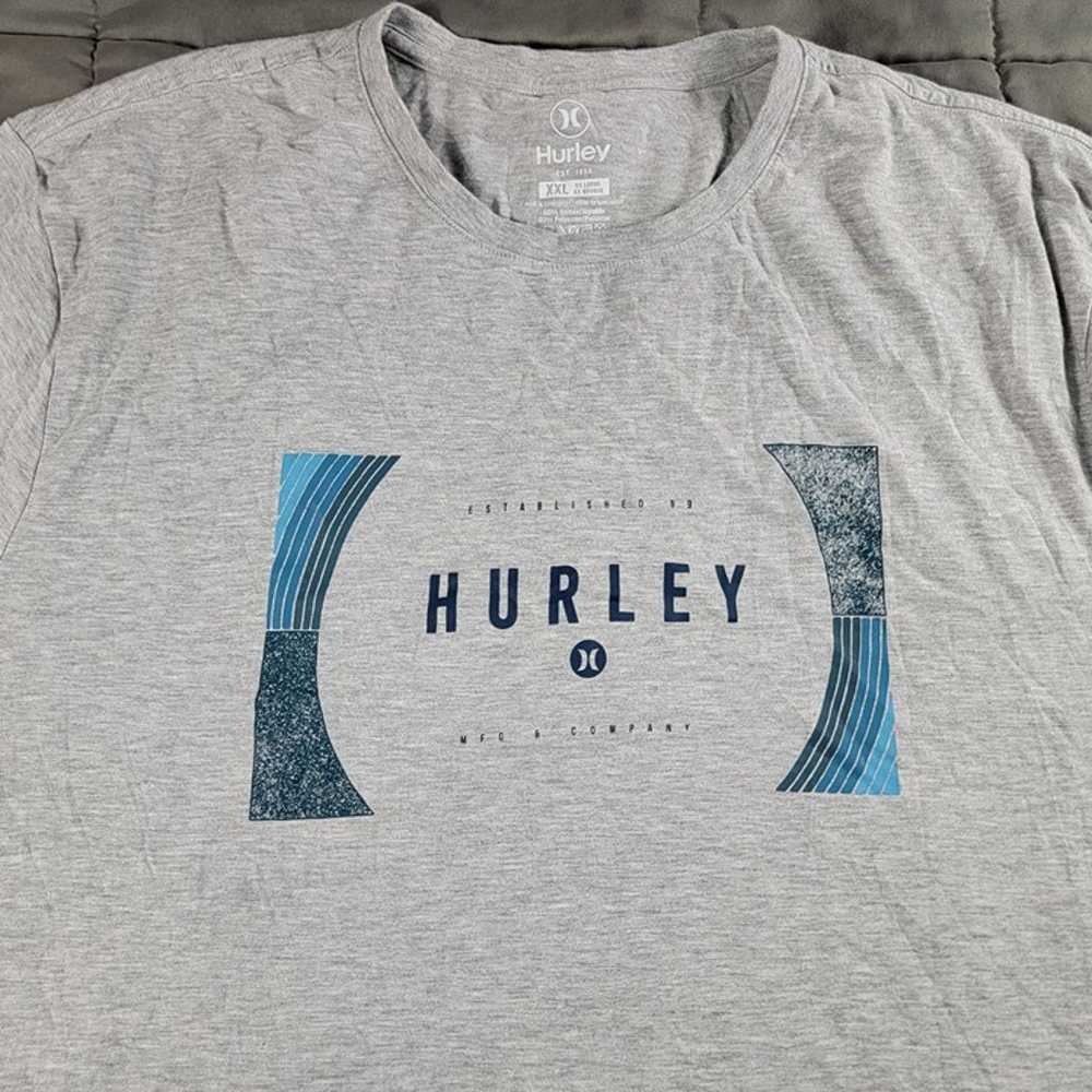 Hurley Mens 2XL Gray Shirt Short Sleeve Casual Co… - image 3