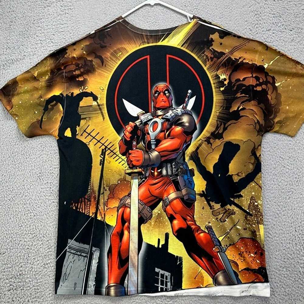 Marvel Shirt Adult 2XL Multi Deadpool Superhero C… - image 2