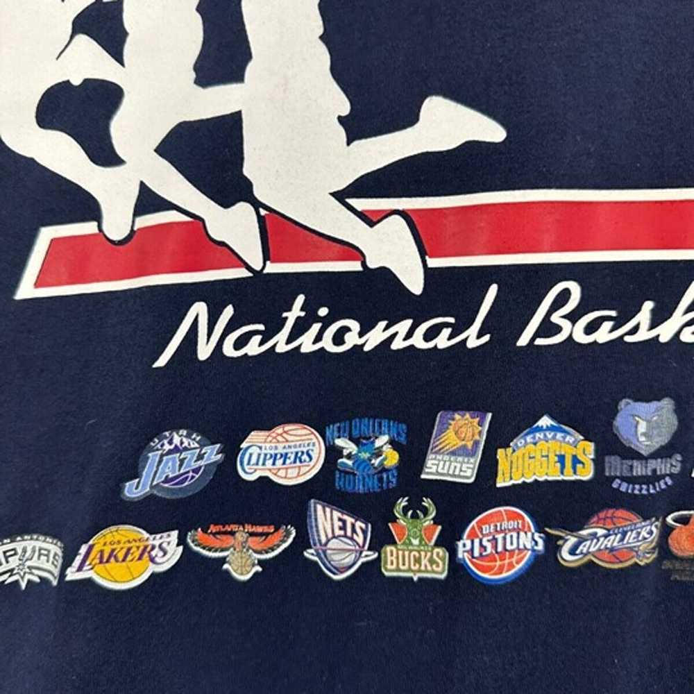 NBA Shirt Mens 2XL Blue Slamtime National Basketb… - image 7