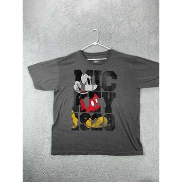 Disney Store Shirt Adult 2XL Grey Mickey Mouse Te… - image 1