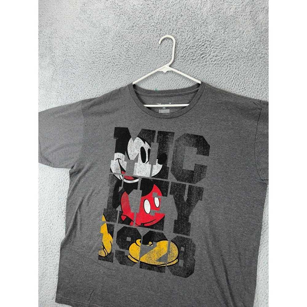 Disney Store Shirt Adult 2XL Grey Mickey Mouse Te… - image 3