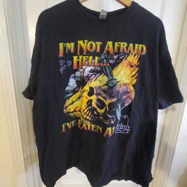 Arby's Not afraid of Hell Graphic Tee Shirt 2XLar… - image 1