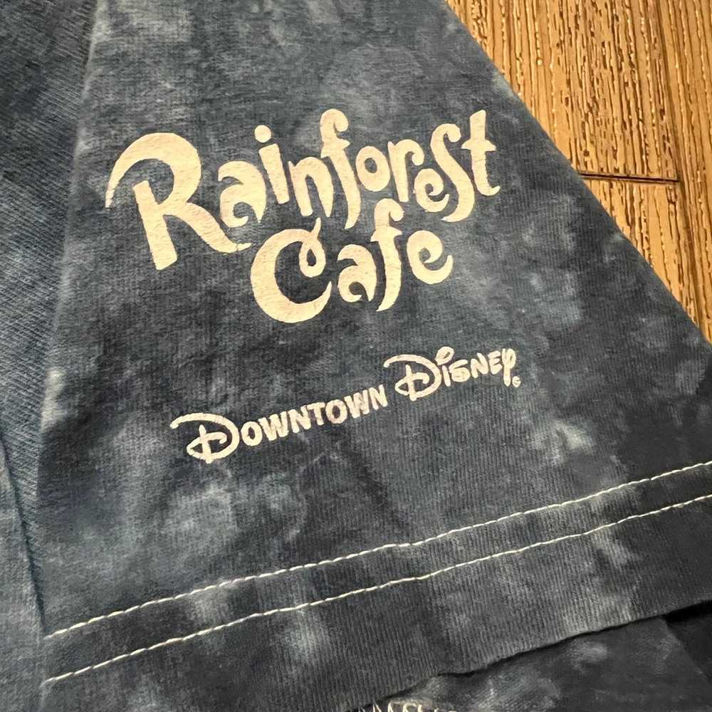 Vintage rainforest cafe downtown Disney white Tig… - image 3