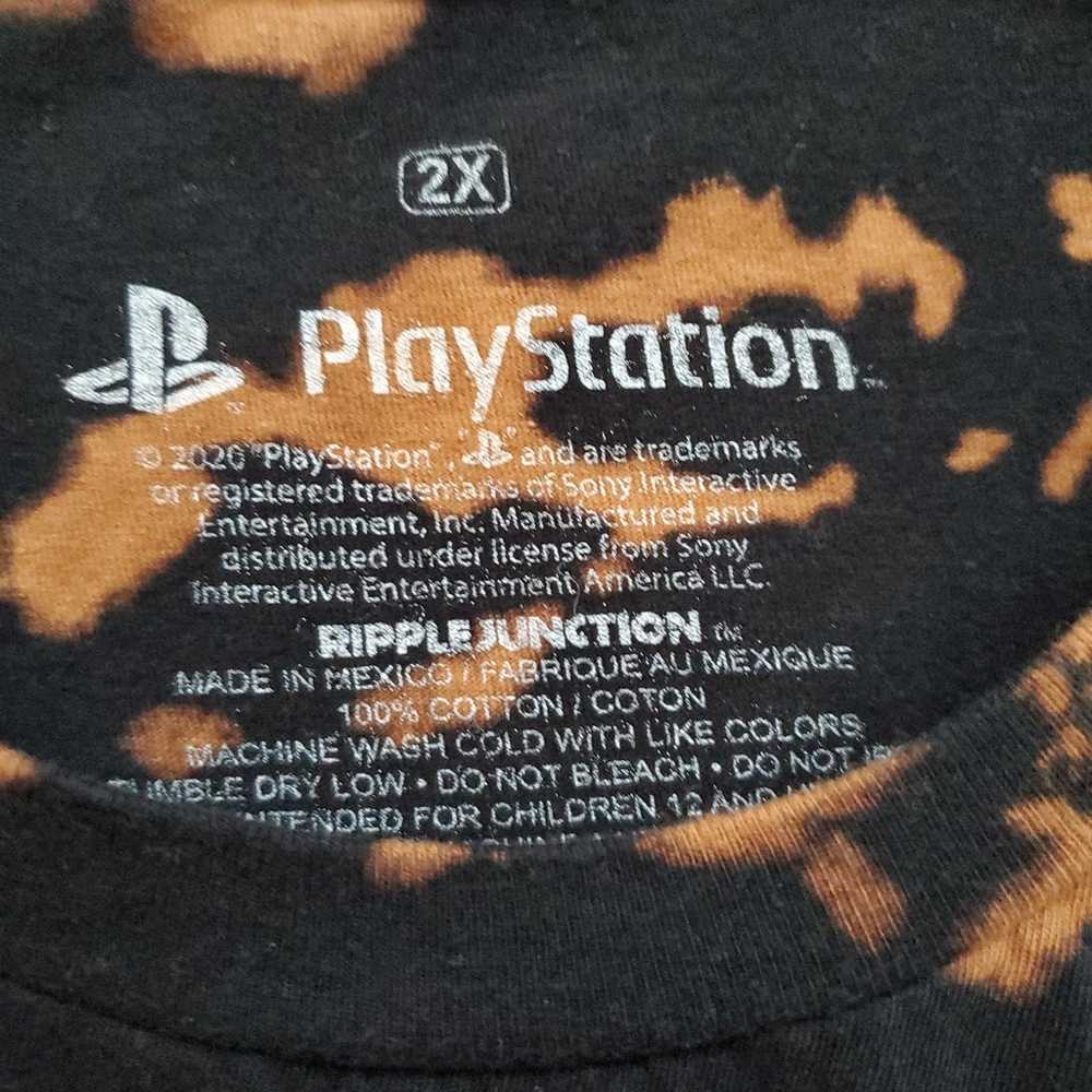 PlaysStation Logo Black Graphic Tee Size 2XL - image 2