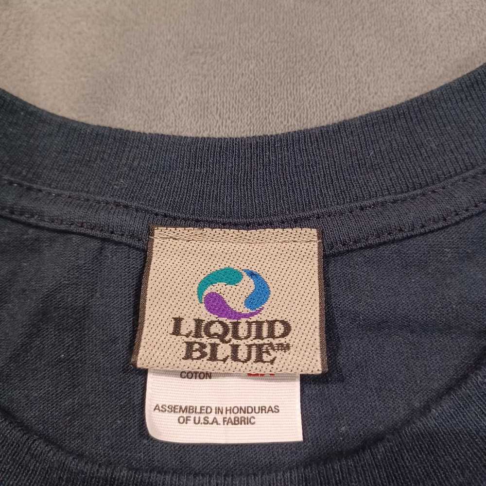 Vtg Lion Mandala Liquid Blue Shirt Sz 2XL - image 2