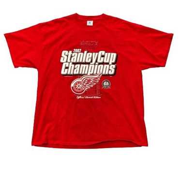 Vintage 2002 Red Wings Stanley Cup Champions Red … - image 1