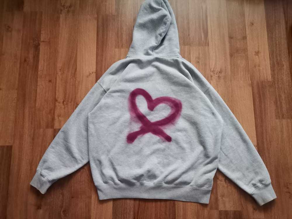 Streetwear Brandy Melville Custom Heart Hoodie - image 5