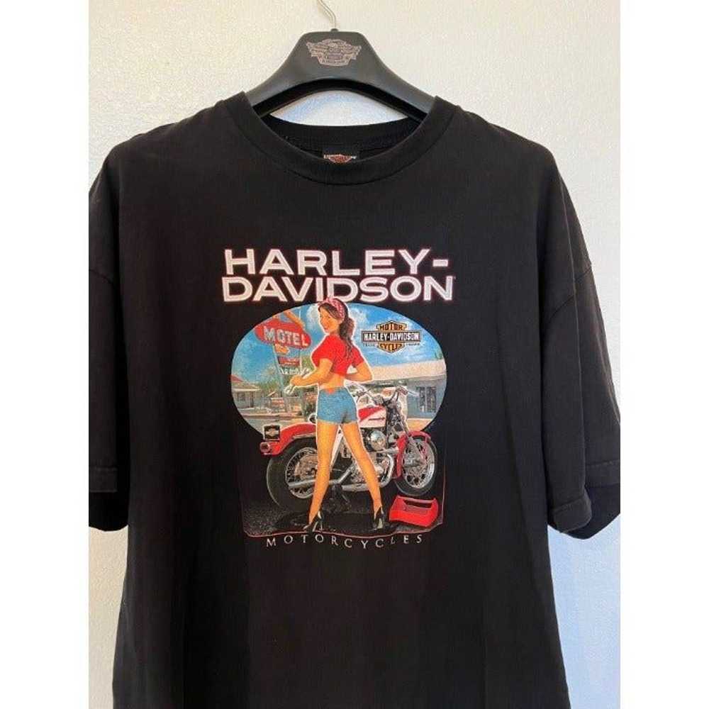 Black Harley Davidson T-Shirt Sleeve Short Harley… - image 2