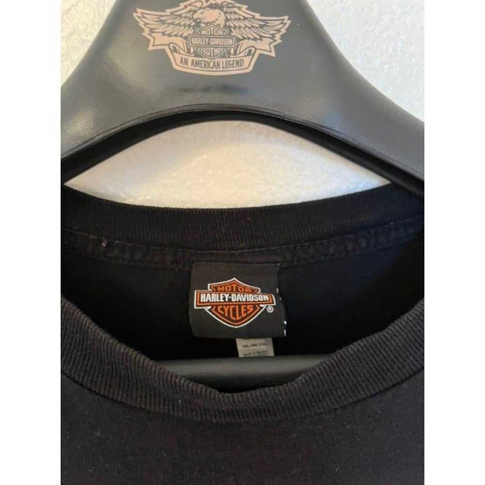 Black Harley Davidson T-Shirt Sleeve Short Harley… - image 3