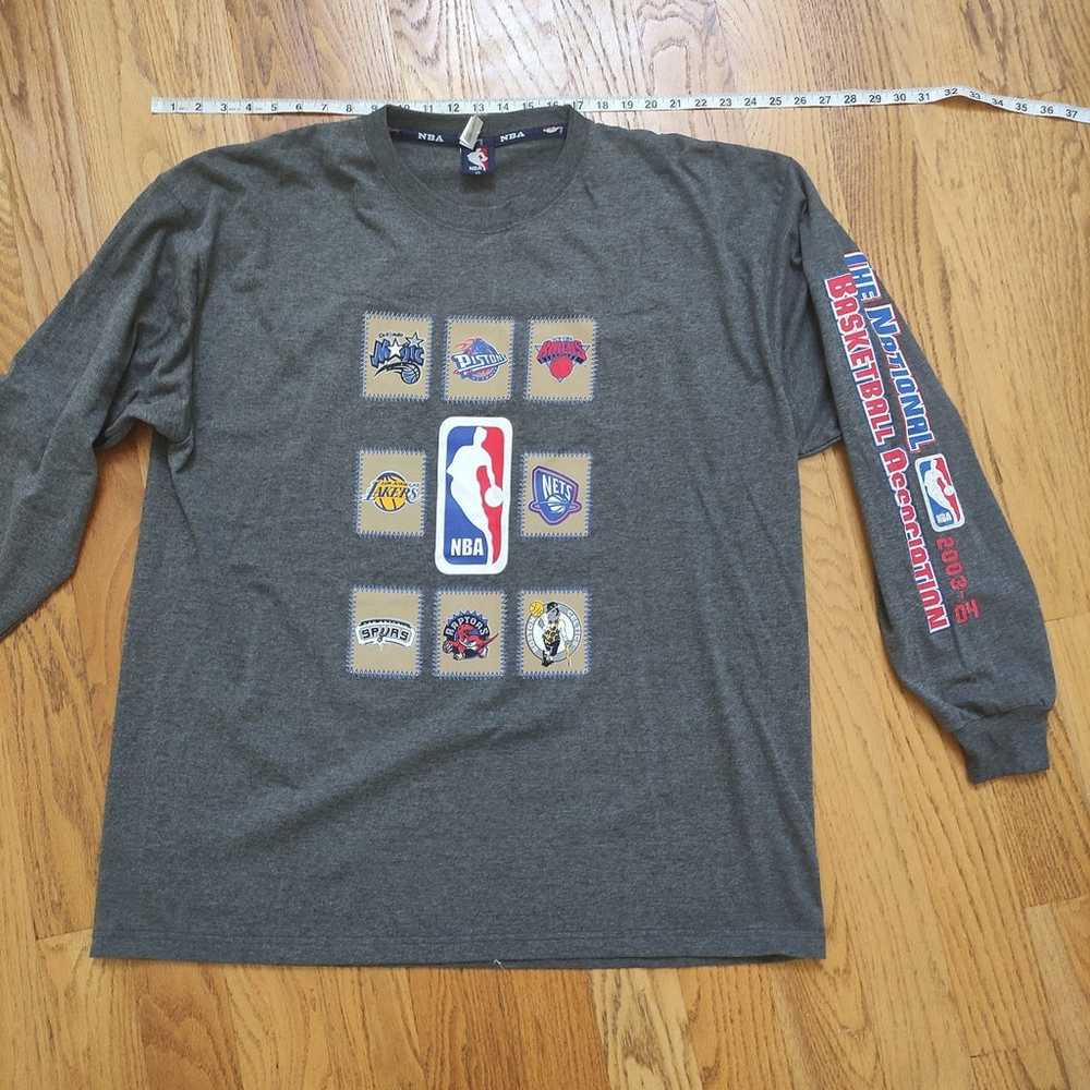NBA Team Logo Longsleeve T shirt mens XXL - image 3