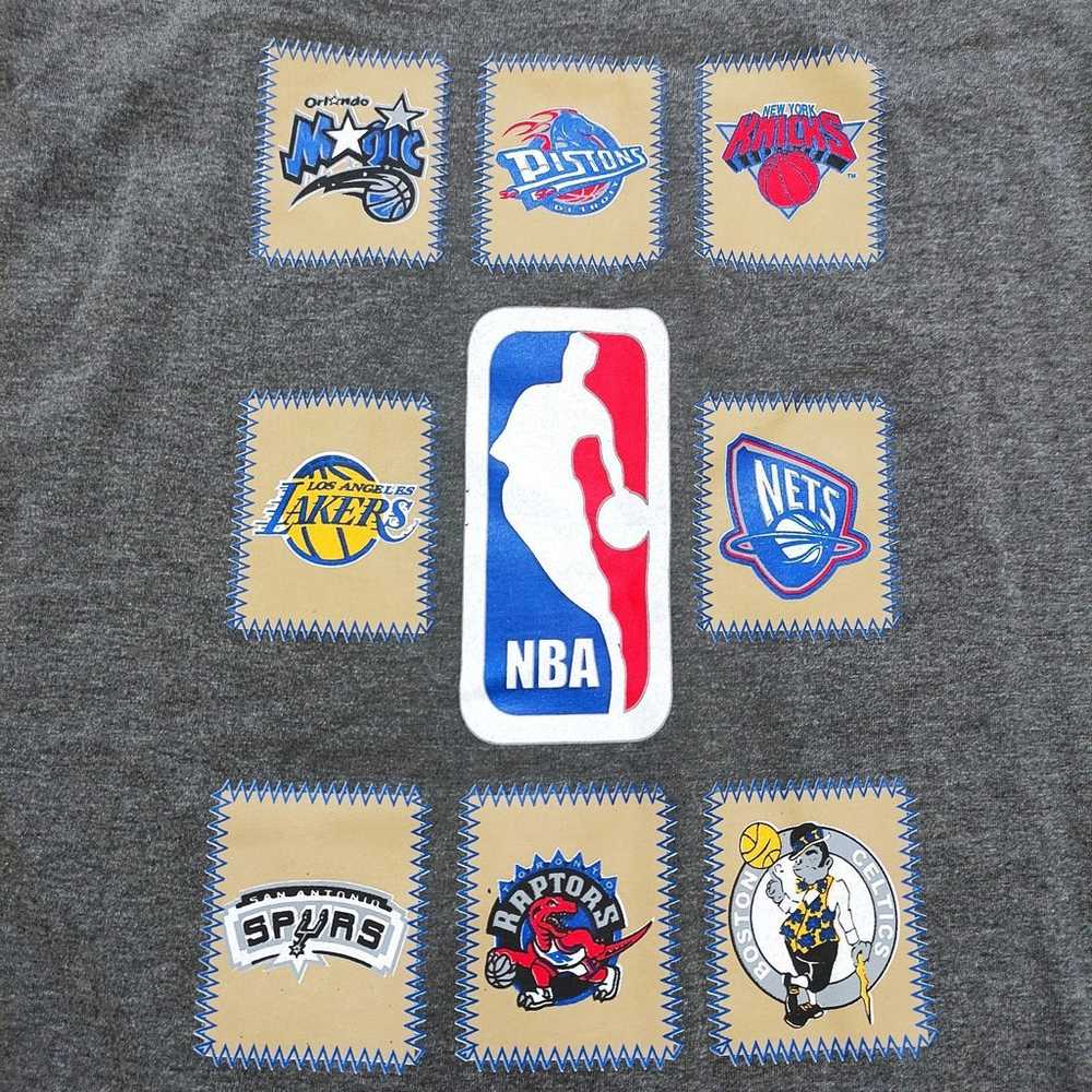 NBA Team Logo Longsleeve T shirt mens XXL - image 4