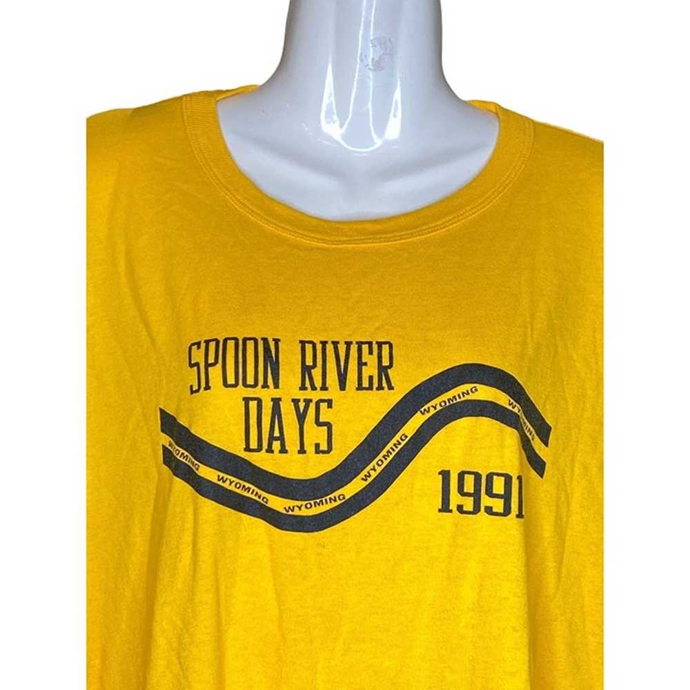 Spoon River Days 1991 Race T shirt Russell Athlet… - image 3