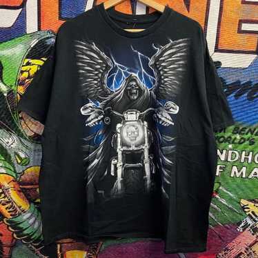 Grim Reaper Biker Tee Shirt size 2XL - image 1